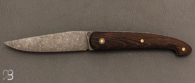    Couteau " Le Passager " de Pierre Thomas - Atelier Odae - Wengé microbillé