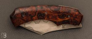    Couteau  "  Liner-Lock " custom par Rémi Bouin - Ironwood et C130