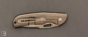   Couteau  "  Officer Titane  " custom par Sacha Thiel