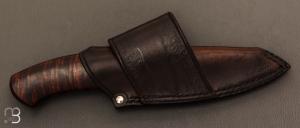 Couteau " Semi intégral  " fixe par David Lespect - Gidgee C105