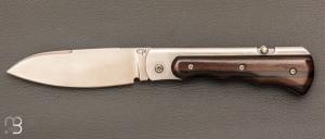   Couteau " Skipper" pliant de Éric Parmentier - Ebène de Macassar