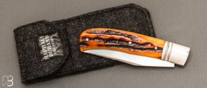    Couteau " Slack " custom par Raphaël Durand - Jigged bone et RWL34