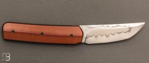   Couteau " Small Sanjo " par Guy Poggetti - Micarta et C130