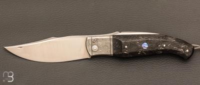   Couteau " Truand Éffilé " par Tony Ruot - Factcarbon Space Coral RWL34