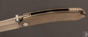 Couteau  " Wild Species WD108-G " par Remette RT - Titane et lame en M390