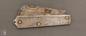  Couteau  " London " Full Damas de Jean Pierre Veysseyre