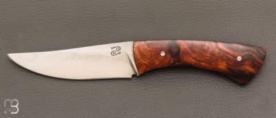 Couteau droit par Nicolas Mestrallet - Atelier du couteau de Vaunaveys - Acier C130 et bois de fer