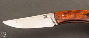 Couteau droit par Nicolas Mestrallet - Atelier du couteau de Vaunaveys - Acier C130 et bois de fer