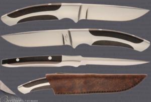 Couteau intégral Tharcis HOLTZER Fighter bois de fer