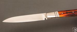   Couteau " Inspiration Issoire/Yssingeaux " par Honoré Vilain - Amber stag et RWL34