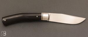 Couteau pliant de poche par Laurent Gaillard - Ebène / 14C28N