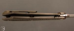  Couteau " DAO frame lock " custom par Torpen Knives - Jérôme Hovaere - Titane et Damax™