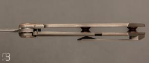  Couteau " DAO frame lock " custom par Torpen Knives - Jérôme Hovaere - Titane et Damax™