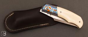    Couteau "  New Hardy " custom par Rémi Lavialle - RWL-34 et Micarta