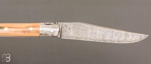   Laguiole custom de Jérôme Bellon - Ivoire de mammouth et damas