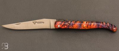 Couteau Laguiole en Aubrac modèle " Joker " - Loupe de sureau