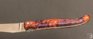 Couteau Laguiole en Aubrac modèle " Joker " - Loupe de sureau