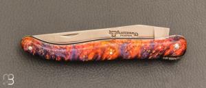 Couteau Laguiole en Aubrac modèle " Joker " - Loupe de sureau