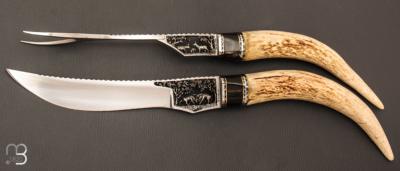    Set à découper par Charles Roulin - Bois de cerf