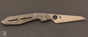   Couteau de poche Spyderco NAND C270TIP - Titane / Böhler M398 - Paul Alexander design