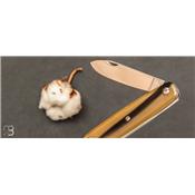 Couteau de poche Canif 10CM corne blonde par J. Mongin