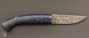 Couteau " 1515 collection Globetrotter " par Manu Laplace - Erable négundo stabilisé