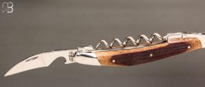  Coffret duo d'exception couteau & sommelier par la Forge de Laguiole - Chêne de barrique