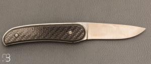 Couteau " Akma Tech n°61" linerlock par Florinox - Fibre de carbone