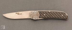Couteau " Akma Tech n°77" linerlock par Florinox - Fibre de carbone