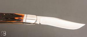   Couteau « Back Pocket » de Bill Ruple - Bois de cerf et W2