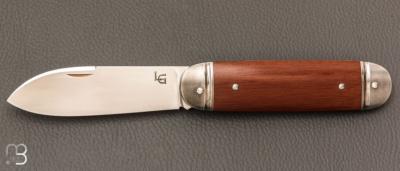 Couteau " Bouledogue " fait main par Laurent Gaillard - Micarta / 14C28N