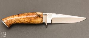  Couteau " C.I.C.C.C. " droit par Charlie Bennica - Pistachier térébinthe et RWL-34