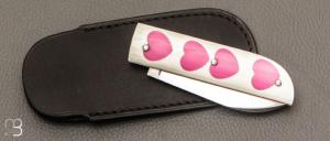   Couteau " Cœur  " par Nicolas Couderc - G10 et RWL-34