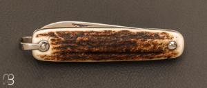    Couteau " Canif  " 1 pièce par J. Mongin - Bois de Cerf