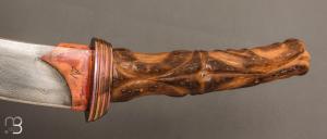   Couteau " Carved Oosic Persian Tanto " custom par Mardi Meshejian