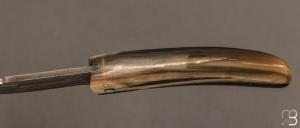 Couteau " Curni lame damas " par Alexandre Musso