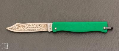  Couteau  " Douk-Douk " de poche Color vert PM par Cognet - Nouvelle Version
