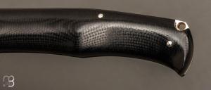 Couteau " Drop " slipjoint  custom par Raphaël Durand - G10 et RWL-34