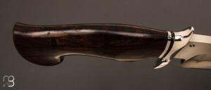 Couteau " Grand Tsavo " custom fixe en ironwood et C105 de Samuel Lurquin