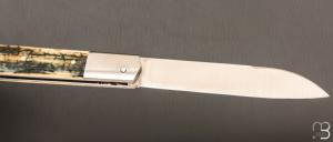  Couteau " Issoire  " par Maxime Surjous  - Ivoire de mammouth et lame en RWL34