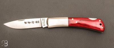 Couteau " Kaico-You " lock back par Kane Tsune - Pakkawood et AUS-8