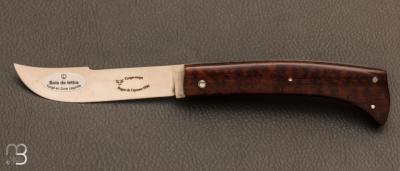 Couteau Laguiole en Aubrac modèle "Coupe-Coupe” bois de Lettre