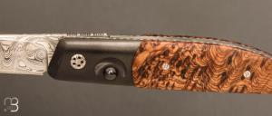   Couteau " Large Ball Release " custom par Des Horn