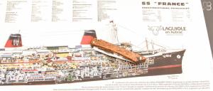 Couteau "Le France " par Laguiole en Aubrac - Teck