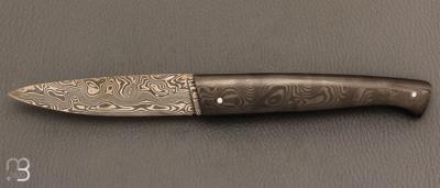   Couteau " Le Lombard Ultra-léger" par Fontenille-Pataud - Fatcarbon® et Damas