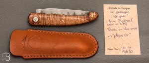   Couteau " Le Passager " de Pierre Thomas - Atelier Odae - Koa ondé et Sandinox