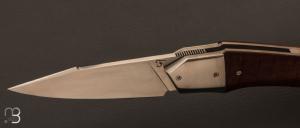   Couteau  "  Liner-Lock custom " par Florian Dreyer FD-Knives - Gidgee et lame en RWL34