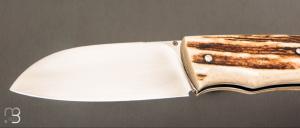   Couteau " Morphale  " custom par Raphaël Durand - Cerf Sambar et RWL34