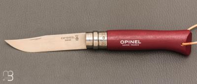 Couteau Opinel N°8 Baroudeur Grenat