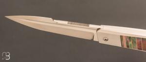   Couteau " R.B.L" custom de Guillaume Ducasse - Nacre noire